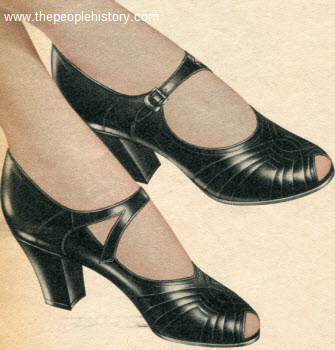 Swirl Strap Shoe 1957