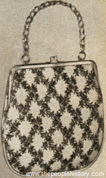 Rayon Tapestry Hand Bag 1958