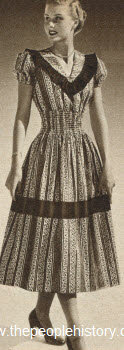 Elastic Waist Dress 1950