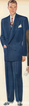 Gabardine Double Breasted Suit 1951