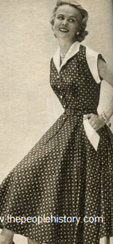 Circular Skirt Dress 1953
