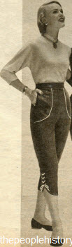 Corduroy Toreador Pants 1953