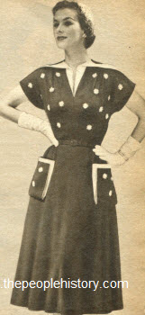 Semi Sheer Crepe Dress 1953