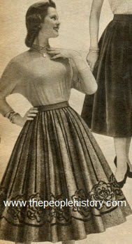 Whirling Felt Skirt 1953