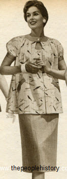 Modern Print Maternity Dress 1955