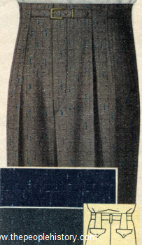 Hi-Style Sheen Gabardine Trousers 1956