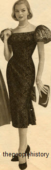 Puff Sleeve Dress 1957