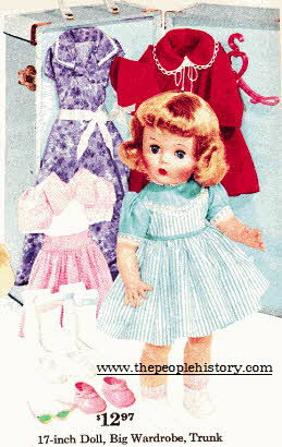 17 inch doll with wardrobe