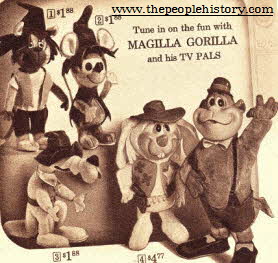 Magilla Gorilla and his TV pals From The 1960s