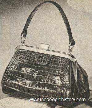 1960 Alligator Handbag