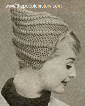 1960 Knit Pixie Hat