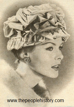 1960 Taffeta Pouf Hat