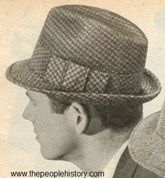 1960 Tweed Check Hat