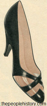 1960 Vinyl and Leather Pump