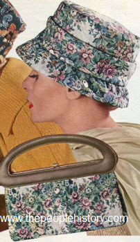 1963 Tapestry Hat and Handbag
