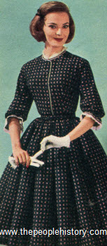 1960 Calico Print Dress