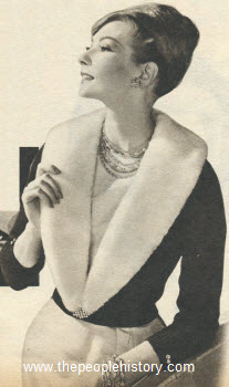 1960 Fur Collar Cardigan
