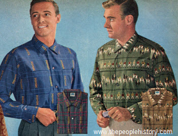 1960 Men's Wash 'n' Wear Cotton Shirts