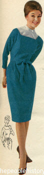 1961 Bowed Dickey Dress