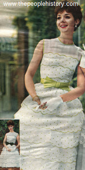 1962 Ruffle Tiers Dress
