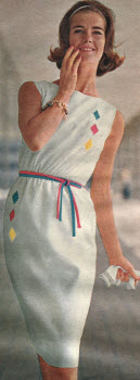 1962 Sleeveless Column Dress