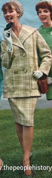 1962 Tweed Plaid Walking Suit