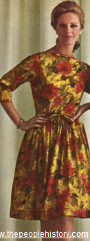 1965 Printed Dress