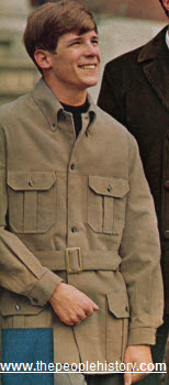 1966 Cotton Suede Bush Coat
