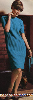1966 Lean Knit Shift Dress