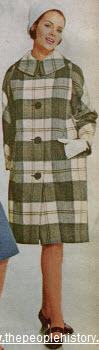 1966 Plaid Wool Coat