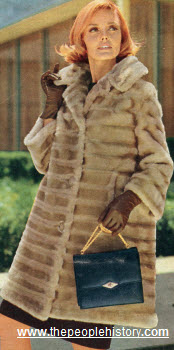 1967 A-line Fur-look Coat