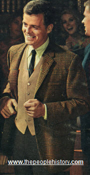 1967 Brown Plaid Sport Coat