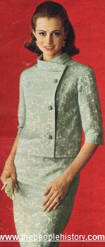 1967 Frog Button Suit Dress
