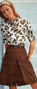 1968 Brocade Shirt and Culottes