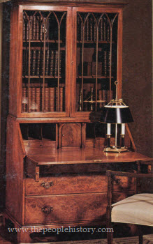 1973 Reproduction Secretary Bookcase