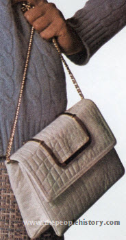 Alligator Patent Leather Bag 1973
