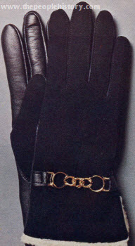 Ultra Suede Vinyl Gloves 1973