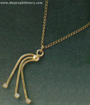 Swirl Pendant Necklace 1978