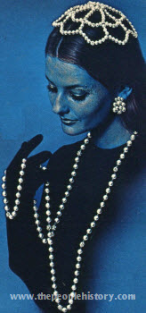 Juliet Cap, Earrings and Necklace 1970