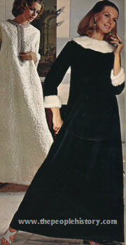 Black Velvet Dress 1970