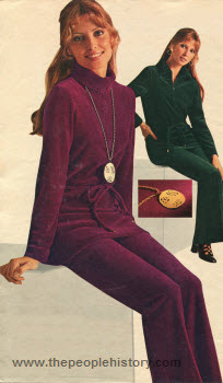 Velour Pant Suit 1971