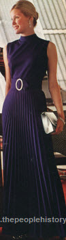 Sleeveless Pleated Dress 1972