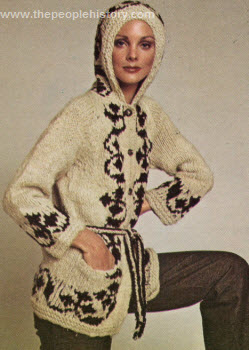 Hooded Wool Cardigan 1974