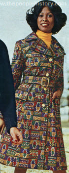 Aztec Print Rain Coat 1975
