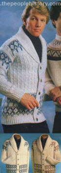 Shawl Collar Cardigan 1978