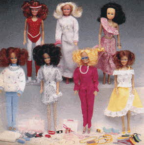 Doll Wardrobe Set From The 1980s