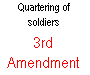 3rd Amendment To The Constitution Quartering of soldiers ** No Soldier shall, in time of peace be quartered in any house, without the consent of the Owner, nor in time of war, but in a manner to be prescribed by law **
