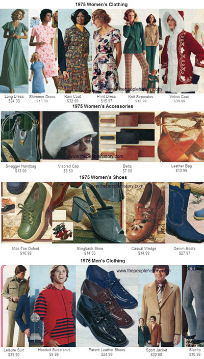 Fashion Clothing Examples From 1975  