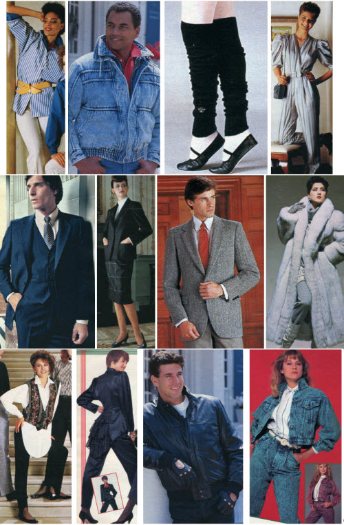 Some Example Fashions From the 1980's