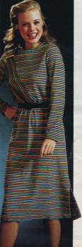 1980 Multi Stripe Terry Dress